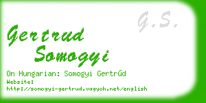 gertrud somogyi business card